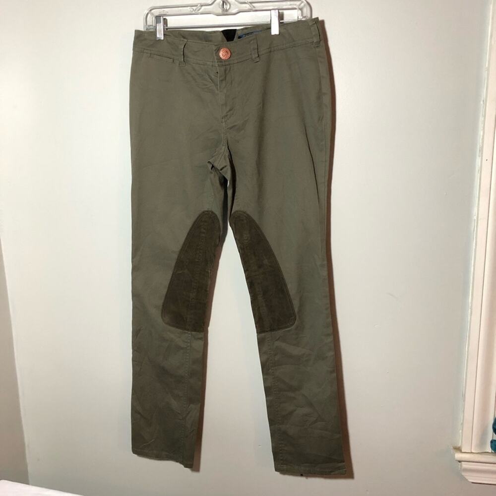 Millard Fillmore womens equestrian riding pants 30 stretchy suede leg patches